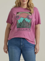 Lee Women Dreamer Graphic Tee (Plus) Prunella Heather Clothing 480T354