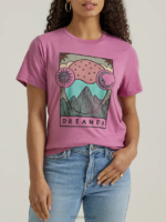 Lee Women Dreamer Graphic Tee Prunella Heather Clothing 480T357