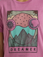Lee Women Dreamer Graphic Tee Prunella Heather Clothing 480T357 - Image 3
