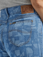 Lee Women Drop Crotch Lasered Denim Bermuda Short Laser Geo Clothing 480T295 - Image 5