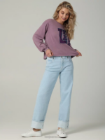 Lee Women European Collection Carol Straight Jean Retro Light Clothing 480T31