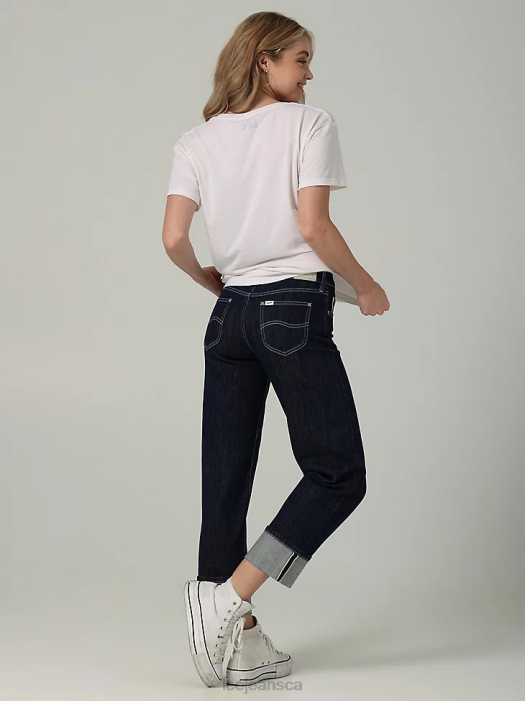 Lee Women European Collection Carol Straight Jean Retro Rinse Clothing 480T32 - Image 2