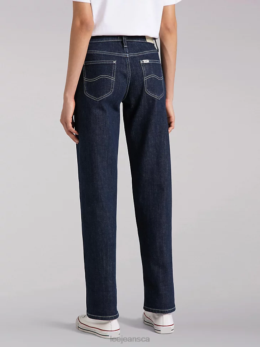 Lee Women European Collection Carol Straight Jean Retro Rinse Clothing 480T32 - Image 5