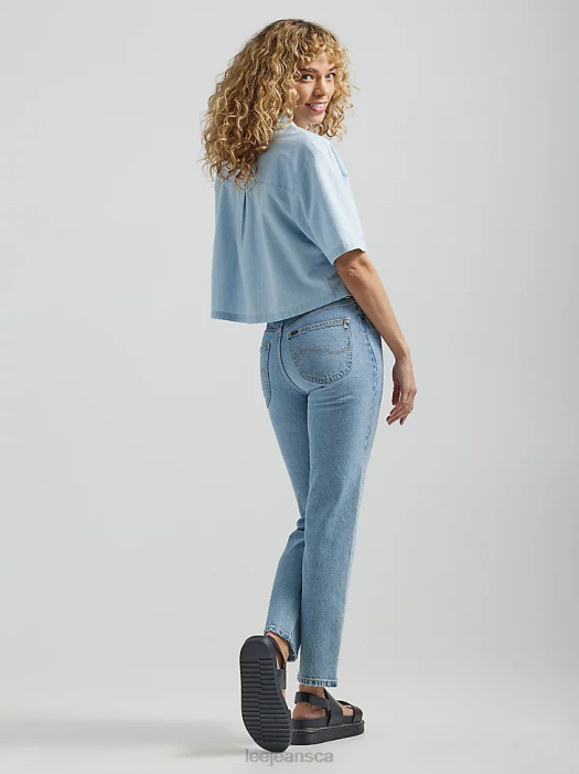 Lee Women European Collection Carol Straight Jean Stone Frost Clothing 480T29 - Image 2
