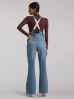 Lee Women European Collection Factory Flare Overall Downtown Clothing 480T169 - Image 2