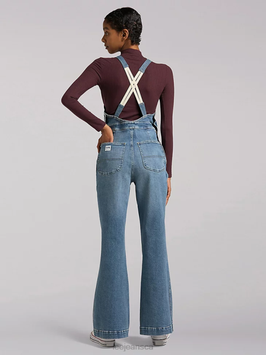 Lee Women European Collection Factory Flare Overall Downtown Clothing 480T169 - Image 2