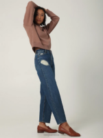 Lee Women European Collection High Rise Crop Wide Leg Jean To The Max Clothing 480T167 - Image 4