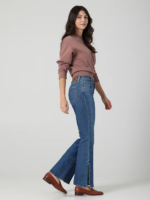 Lee Women European Collection High Rise Split Flare Jean Janet Clothing 480T171 - Image 3