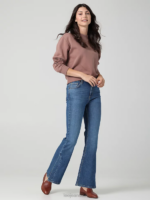 Lee Women European Collection High Rise Split Flare Jean Janet Clothing 480T171 - Image 6