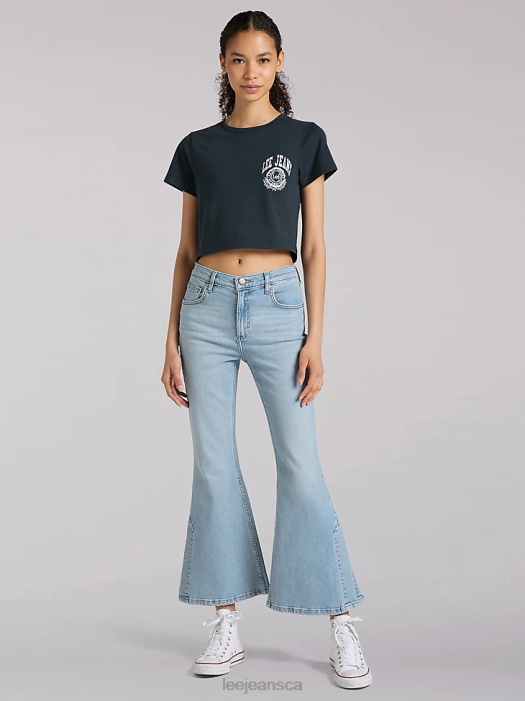 lee_women_european_collection_high_rise_split_flare_jean_sunbleach_clothing_480t170.png Lee Women European Collection High Rise Split Flare Jean Sunbleach Clothing 480T170 - Image 1