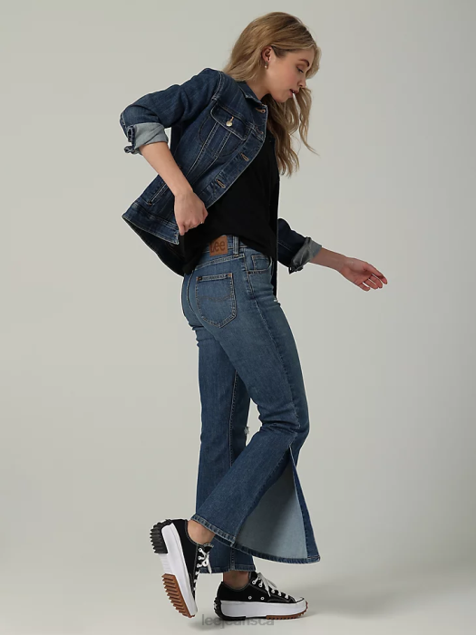 Lee Women European Collection High Rise Split Flare Jean Sunstone Clothing 480T173 - Image 3