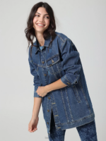 Lee Women European Collection Long Rider Jacket Stone Mill Clothing 480T416 - Image 2