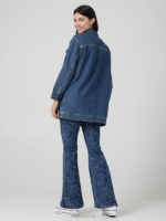 Lee Women European Collection Long Rider Jacket Stone Mill Clothing 480T416 - Image 3
