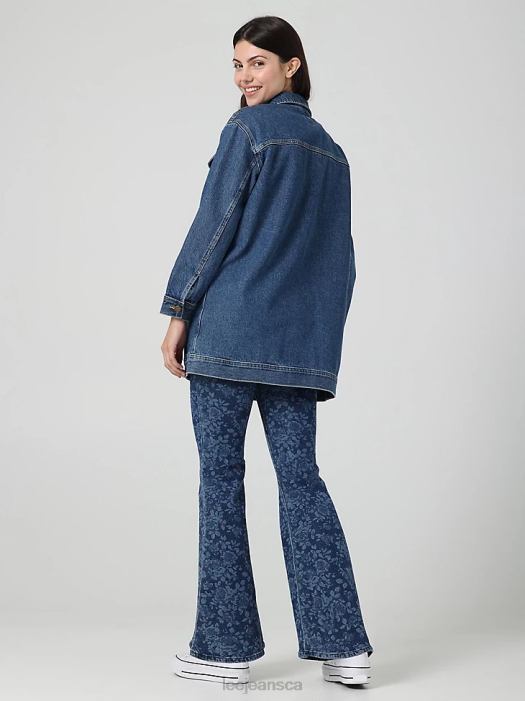 Lee Women European Collection Long Rider Jacket Stone Mill Clothing 480T416 - Image 3