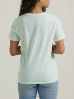 Lee Women Flamingo Graphic Tee Seaglass Heather Clothing 480T343 - Image 2