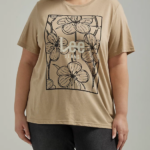 Lee Women Floral Box Graphic Tee (Plus) Trenchcoat Clothing 480T349