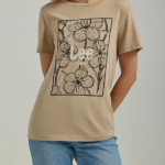 Lee Women Flower Panel Graphic Tee Trenchcoat Clothing 480T344