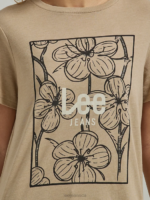 Lee Women Flower Panel Graphic Tee Trenchcoat Clothing 480T344 - Image 3