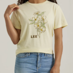 Lee Women Flowers Graphic Tee Sunwashed Heather Clothing 480T346