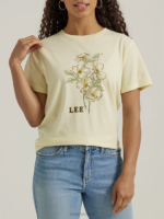 Lee Women Flowers Graphic Tee Sunwashed Heather Clothing 480T346