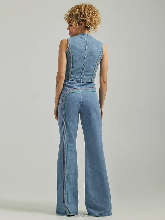Lee Women Freeway of Love Rainbow High Rise Super Flare Jean Mid Rainbow Clothing 480T148 - Image 2