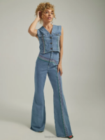 Lee Women Freeway of Love Rainbow High Rise Super Flare Jean Mid Rainbow Clothing 480T148