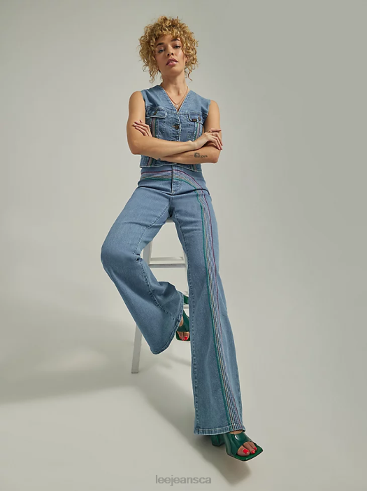 Lee Women Freeway of Love Rainbow High Rise Super Flare Jean Mid Rainbow Clothing 480T148 - Image 6