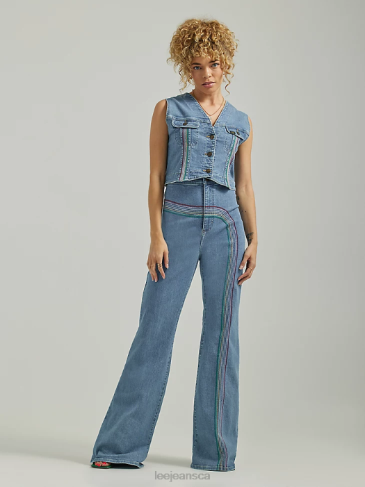 Lee Women Freeway of Love Rainbow High Rise Super Flare Jean Mid Rainbow Clothing 480T148 - Image 7