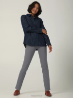 Lee Women H.D. Maven Ankle Pant Metal Gray Clothing 480T188