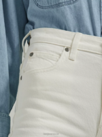 Lee Women High Rise A-Line Jean Marble White Clothing 480T154 - Image 3