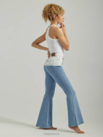 Lee Women High Rise Bleach Dipped Flare Jean Out To Sea Clothing 480T160 - Image 3