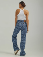 Lee Women High Rise Lasered Relaxed Flare Jean Laser Floral Clothing 480T156 - Image 2