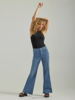 Lee Women High Rise Regular Fit Flare Jean Sienna Bright Clothing 480T163 - Image 4