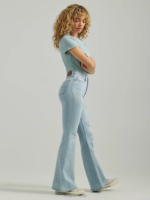 Lee Women High Rise Ripped Flare Jean Light Rise DX Clothing 480T161 - Image 3