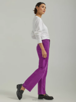 Lee Women High Rise Wide Leg Colored Ankle Jean Disco Purple Clothing 480T164 - Image 3