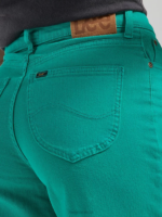 Lee Women High Rise Wide Leg Colored Ankle Jean Enigma Green Clothing 480T165 - Image 5