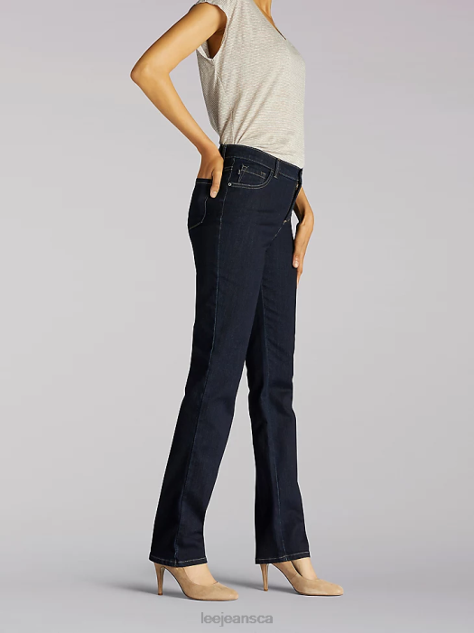 Lee Women Instantly Slims Relaxed Fit Straight Leg Jean Classic Fit Heritage Clothing 480T84 - Image 3