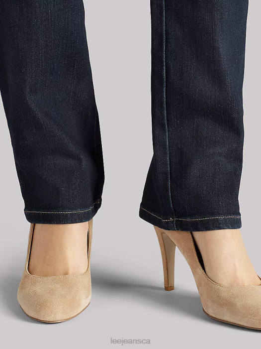 Lee Women Instantly Slims Relaxed Fit Straight Leg Jean Classic Fit Heritage Clothing 480T84 - Image 4