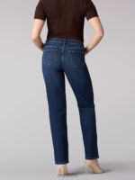 Lee Women Instantly Slims Relaxed Fit Straight Leg Jean Classic Fit (Petite) Ellis Clothing 480T37 - Image 2