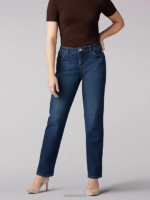 Lee Women Instantly Slims Relaxed Fit Straight Leg Jean Classic Fit (Petite) Ellis Clothing 480T37