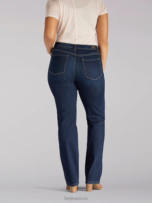 Lee Women Instantly Slims Relaxed Fit Straight Leg Jean Classic Fit (Plus) Ellis Clothing 480T96 - Image 2