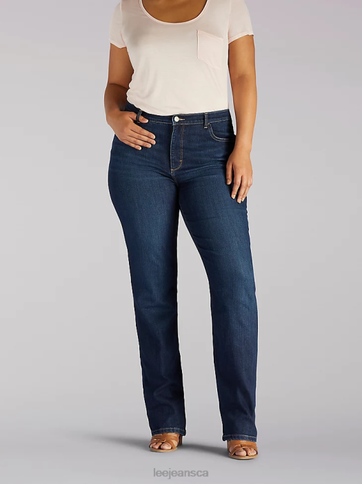 Lee Women Instantly Slims Relaxed Fit Straight Leg Jean Classic Fit (Plus) Ellis Clothing 480T96 - Image 1