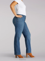 Lee Women Instantly Slims Relaxed Fit Straight Leg Jean Classic Fit (Plus) Seattle Clothing 480T95 - Image 3