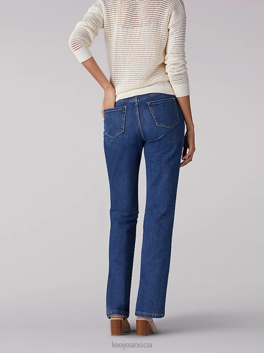 Lee Women Instantly Slims Relaxed Fit Straight Leg Jean Classic Fit Seattle Clothing 480T80 - Image 2
