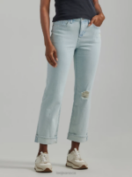 Lee Women Legendary Boyfriend Jean White Frost Clothing 480T3