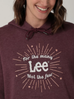 Lee Women Legendary Graphic Hoodie Boysenberry Clothing 480T407 - Image 3