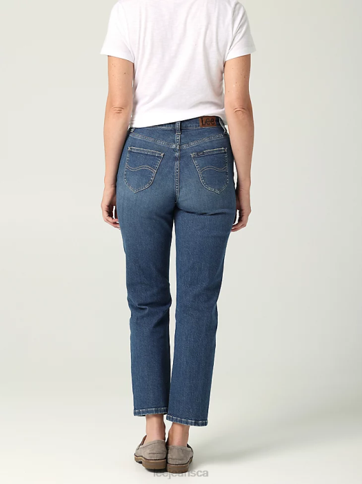 Lee Women Legendary High Rise Vintage Straight Jean Everyday Clothing 480T2 - Image 2