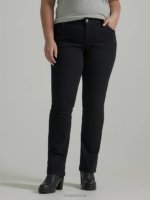 Lee Women Legendary Regular Bootcut Jean (Plus) Black Clothing 480T138