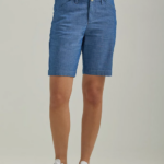 Lee Women Legendary Regular Fit Bermuda Chambray Clothing 480T310