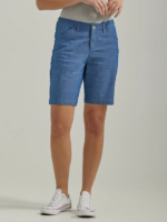 Lee Women Legendary Regular Fit Bermuda Chambray Clothing 480T310